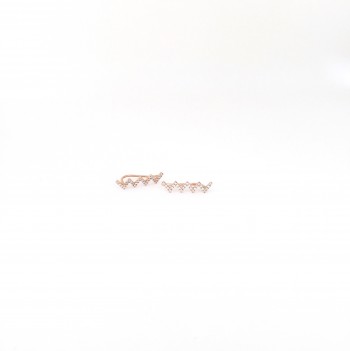 diamond ziggy ear crawler earrings