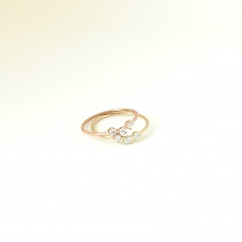 petite trio diamond ring