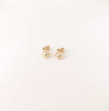 14K Gold filled sphere stud earrings