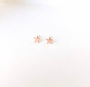 14K gold star earrings