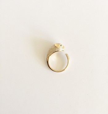 diamond panther ring