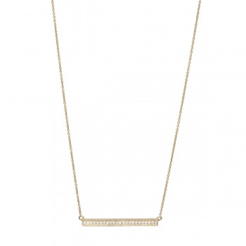 Diamond Bar Necklace