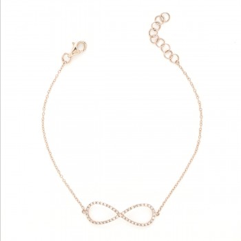 Diamond infinity bracelet