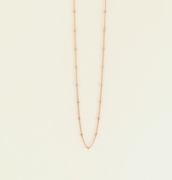 14K gold satellite choker necklace