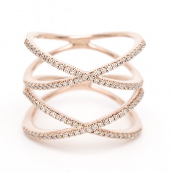 Diamond double x ring