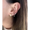14k Gold Chunky Small Hoop Earrings