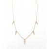 mini diamond dagger drip necklace