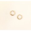 14K mini gold hoop earrings
