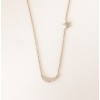 Diamond moon and star necklace
