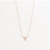 Mini triangle diamond necklace