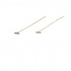 diamond bar threader earrings