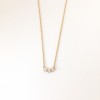 Petite trio diamond necklace