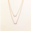 Petite trio diamond necklace
