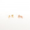 mini gold bar earrings