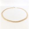 3mm gold filled bead choker necklace