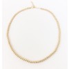 3mm gold filled bead choker necklace