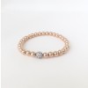  5MM Gold Filled Bracelet with Silver CZ Ball