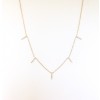 Multi Diamond Bar Necklace