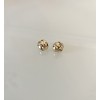 14K Gold Large Love Knot Stud Earrings