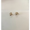14K Gold Large Love Knot Stud Earrings