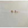 14K gold small love knot stud earrings