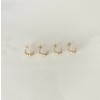 14K large croissant earrings