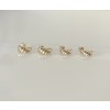 14K large croissant earrings
