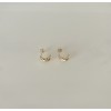 14K large croissant earrings