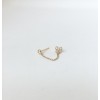 Diamond Bezel Chain Earring