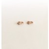 Diamond Snake Huggie Earrings