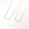 mini micro diamond bar necklace