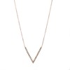 Diamond V necklace
