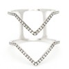 Diamond double V ring