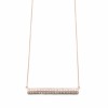 Diamond double bar necklace
