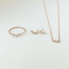 petite trio diamond ring