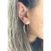 14K Yellow Gold 1.5" Hoop Earrings