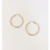 14K Yellow Gold 1.5" Hoop Earrings