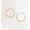 14K Yellow Gold 1.75" Hoop Earring