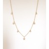 14K Diamond Star and Bezel Necklace