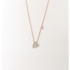 Diamond Tilted Heart Necklace