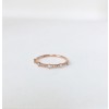 14k gold stationed diamond stack ring