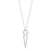 Diamond triangle dagger necklace